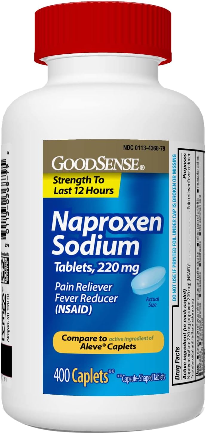 GoodSense Naproxen Sodium Tablets, 220 mg, 400 Count