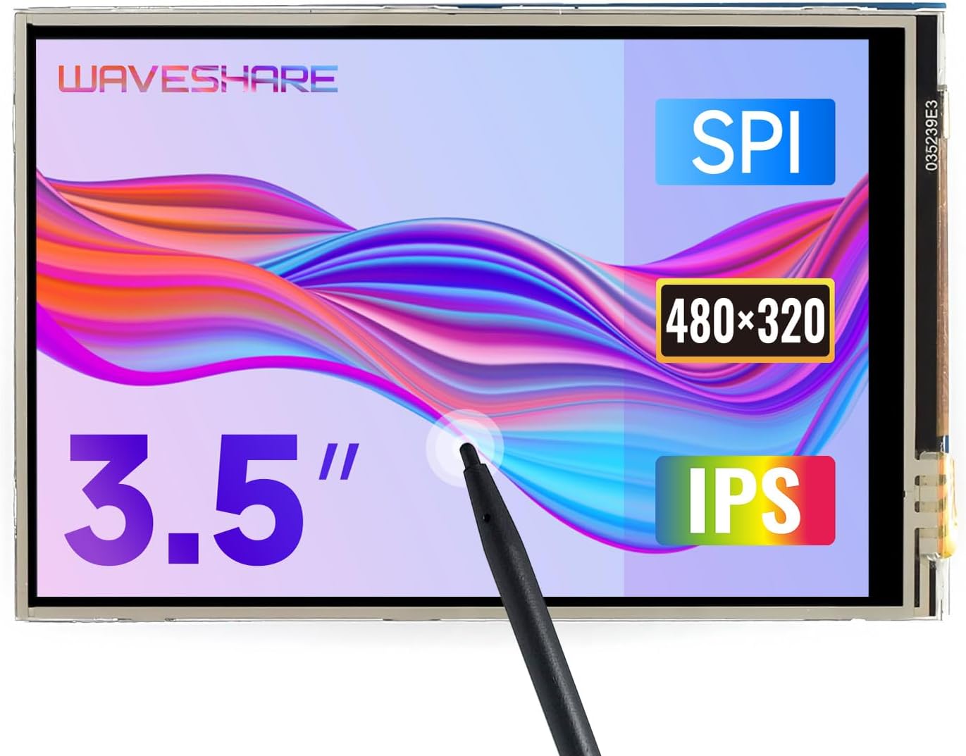 Waveshare 3.5inch Touch Screen, Compatible with Raspberry Pi 5/4B/3B/Zero/Zero W/Zero 2W/Pico/Pico W/Pico WH, TFT LCD, 480x320