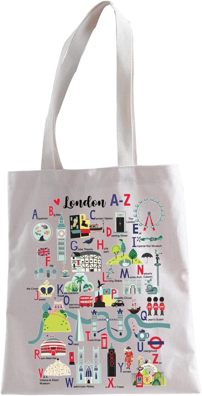XYANFA London Gift London Tote Bag Girls Trip Gift London Travel Gift London City Gift London Shopping Bag
