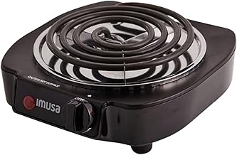 IMUSA USA GAU-80305 Electric Single Burner 1100-Watts, Black