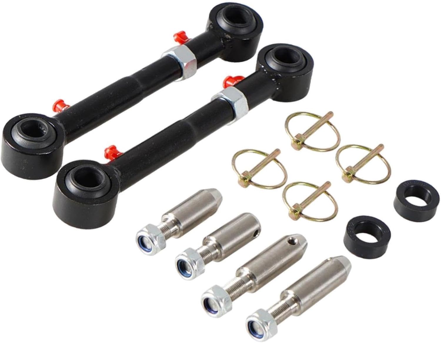 KIXZSAZ Adjustable Front Sway Bar Links Disconnects for JK JKU 2007-2018 Customizable Setup