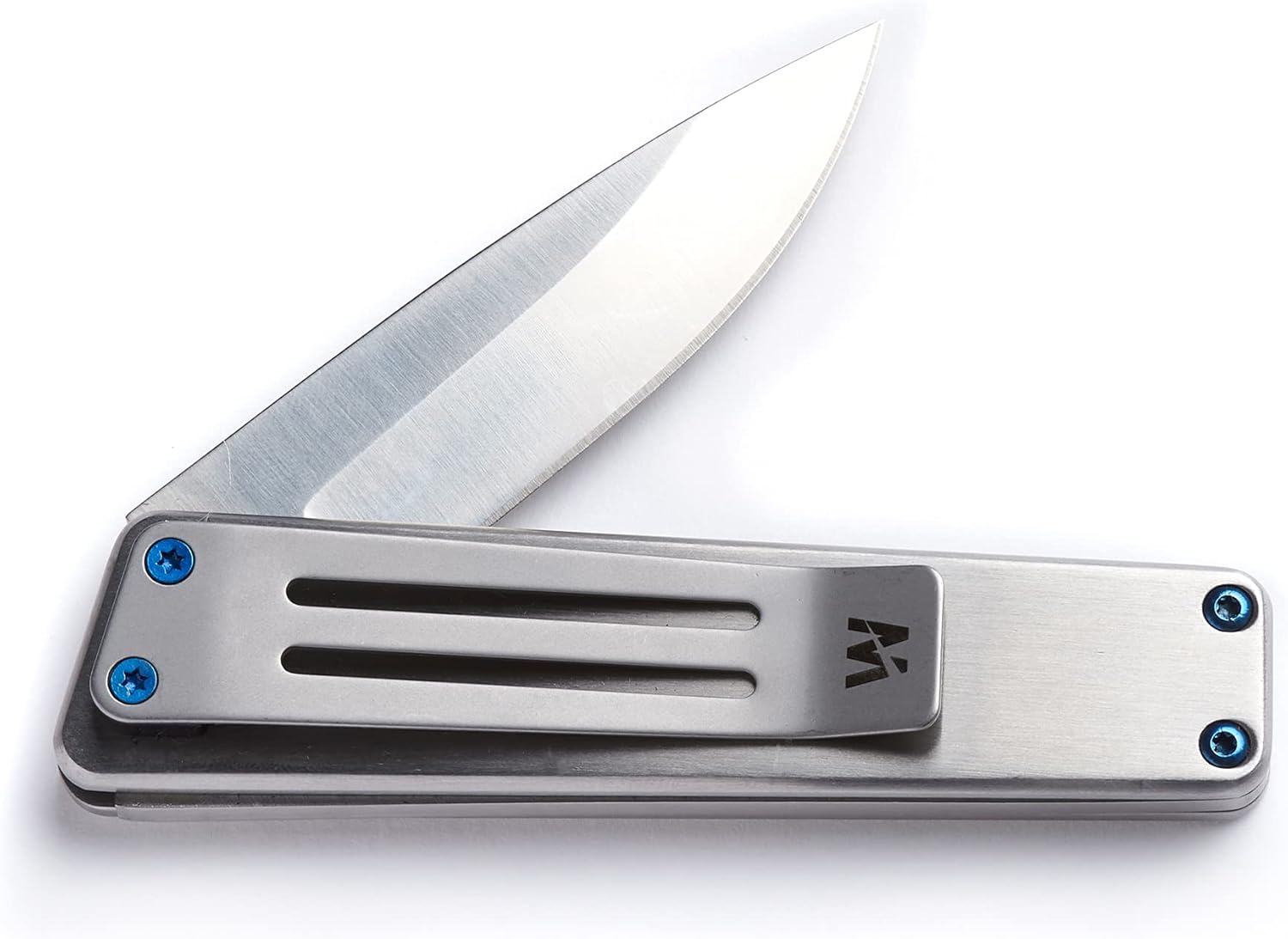 Whitby Pocket Knife, 2.5" Mint Stainless Steel Folding Knives Stainless Silver Finish, Stylish High Performance, Non Locking EDC Blade, Portable for Camping Hiking