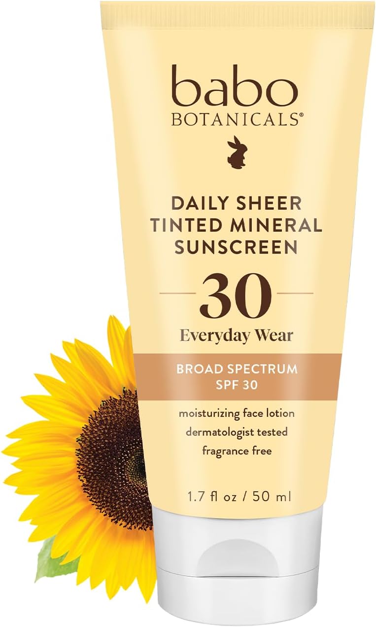 BABO - Daily Sheer Tinted Facial Mineral Sunscreen SPF 30-1.7 fl oz (50 ml)