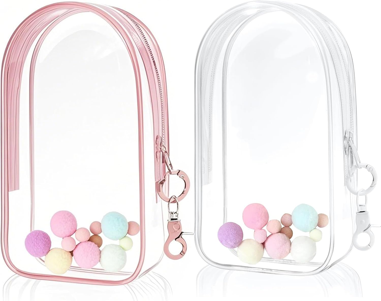 2Pcs Protective Case, Accessories, Protective Bag for 17cm Labubu Doll, Transparent Case for 17 cm Doll Easy Installation, Protect Your Doll