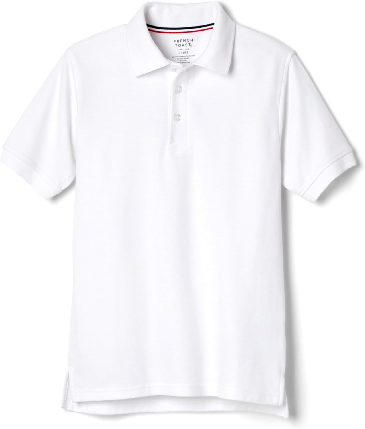 French Toast Boys' Short Sleeve Pique Polo Uniform Shirt (Standard & Husky)