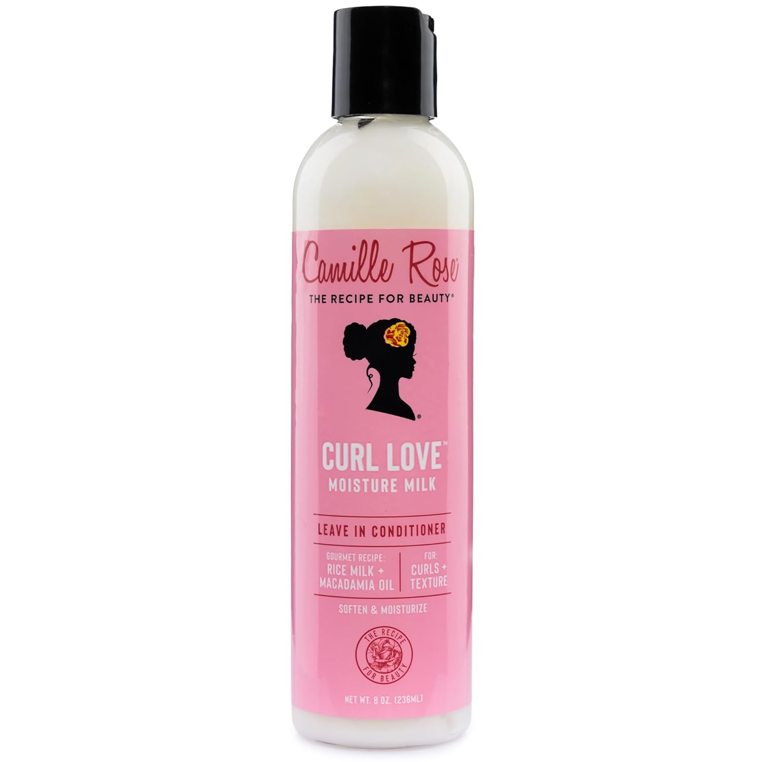Camille Rose Leave-In Conditioner, Curl Love Moisture Milk – Curly Hair Moisture, Detangler, Frizz Control, 8 Fl Oz