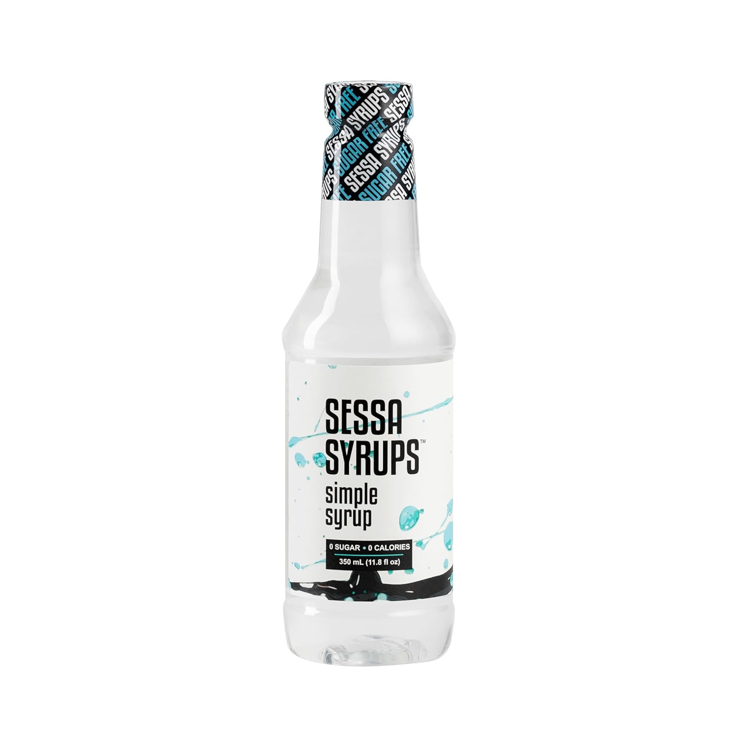 Sessa Syrups Sugar Free Simple Syrup - 11.8 Fl Oz - Keto-Friendly, Zero Calorie, Gluten-Free - Natural Flavoring for Coffee, Tea, Cocktails, and More