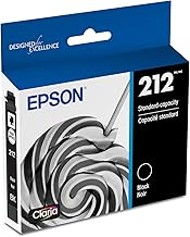 EPSON 212 Claria Ink Standard Capacity Black Cartridge (T212120-S) Works with WorkForce WF-2830, WF-2850, Expression XP-4100, XP-4105