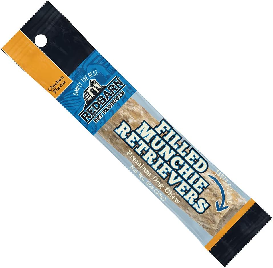 Redbarn Pet Products Dog Treats Filled Munchie Retrievers Chicken 24 Count