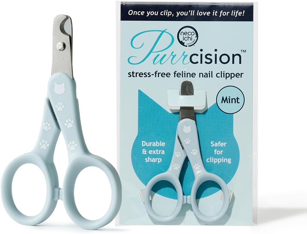 Necoichi Purrcision Stainless Steel Cat Nail Clipper, Made in Japan (Mint)