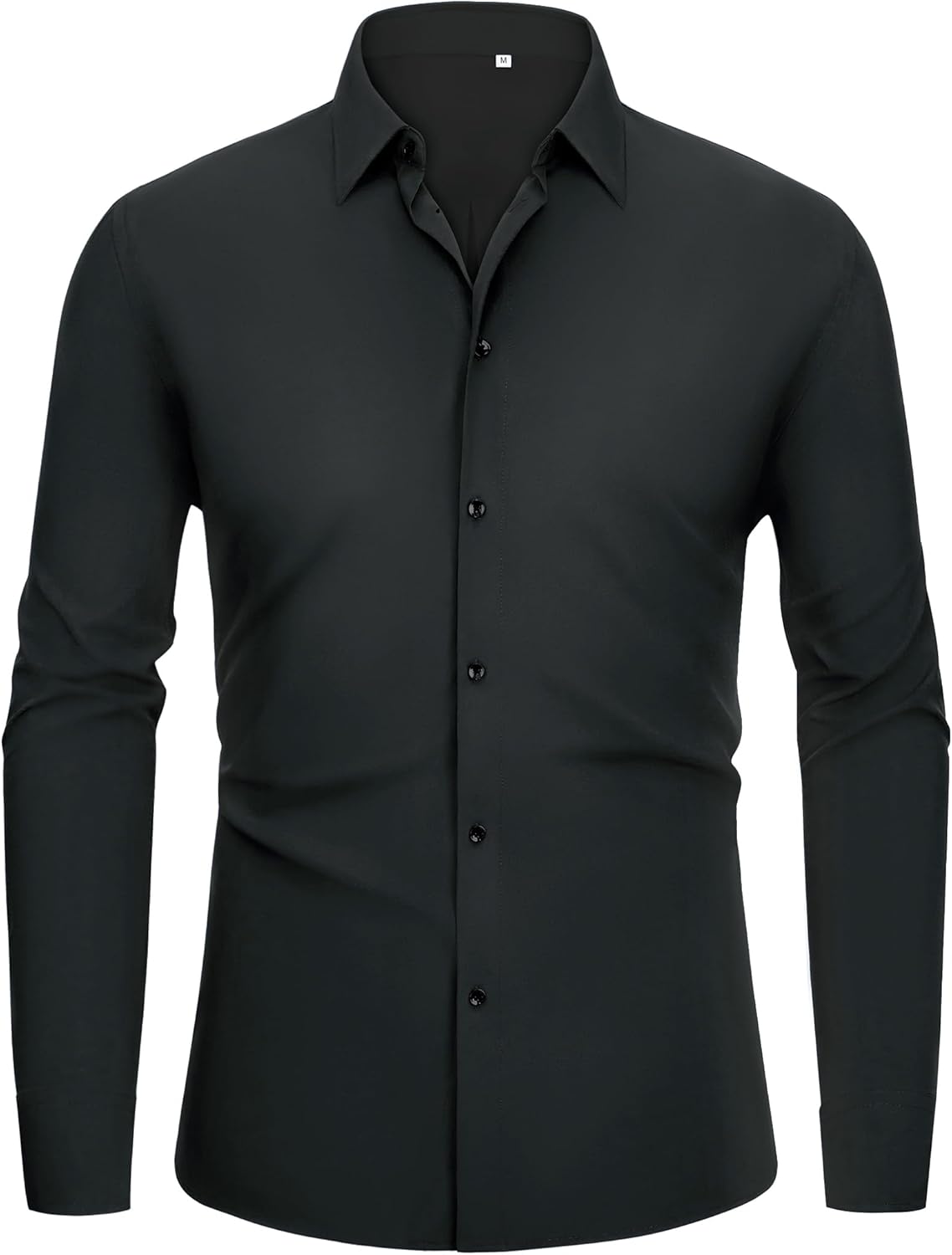 Alimens & Gentle Mens Dress Shirts 4-Way Stretch Long Sleeve Shirts for Men Botton Down Shirt Men Slim Fit Wrinkle Free