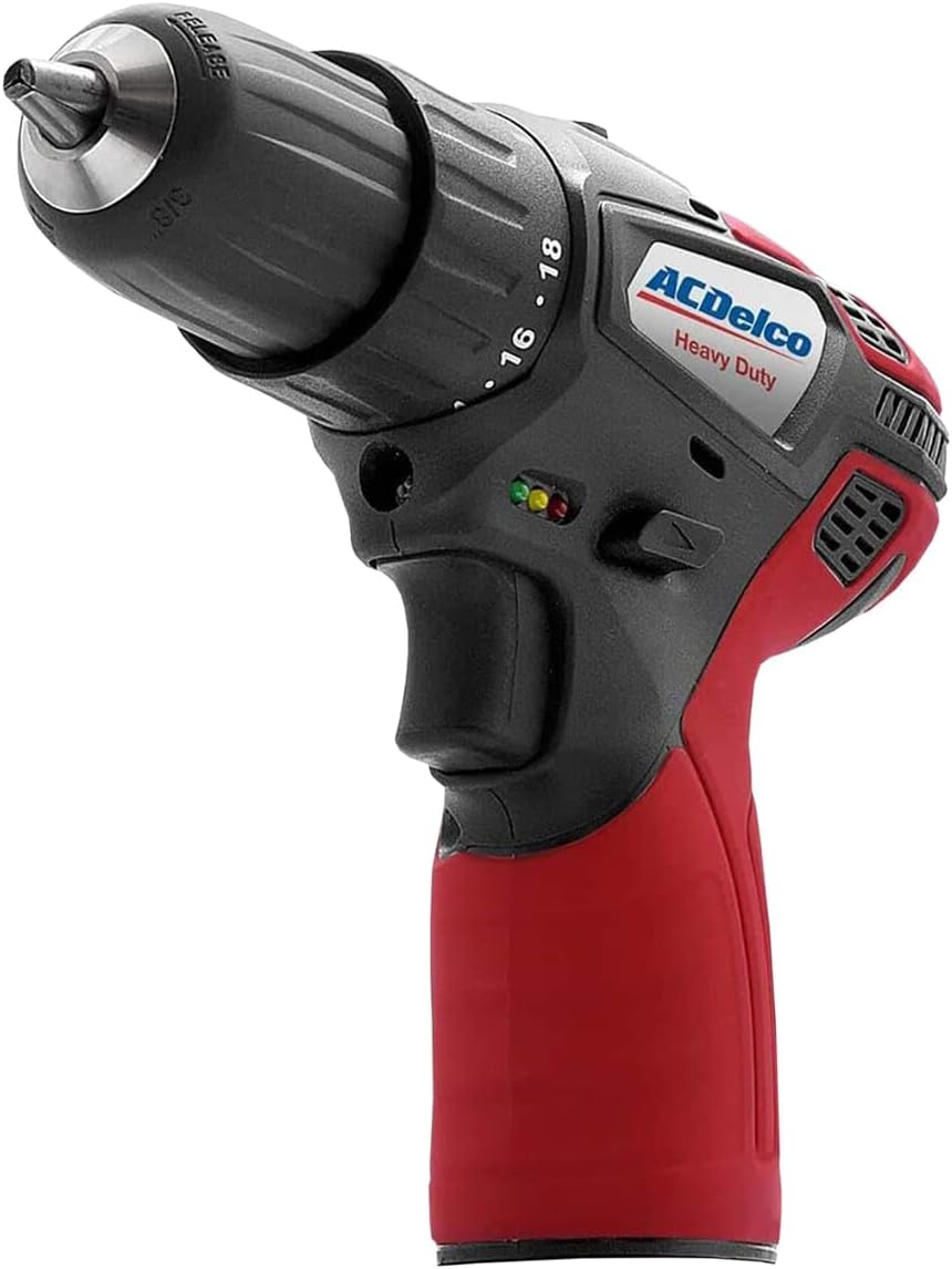 ACDelco ARD12119 G12 Lithium-Ion 12V (10.8V) 3/8” Compact Cordless Drill Driver Electric Power Tool Kit - Tool Only (Bare Tool)