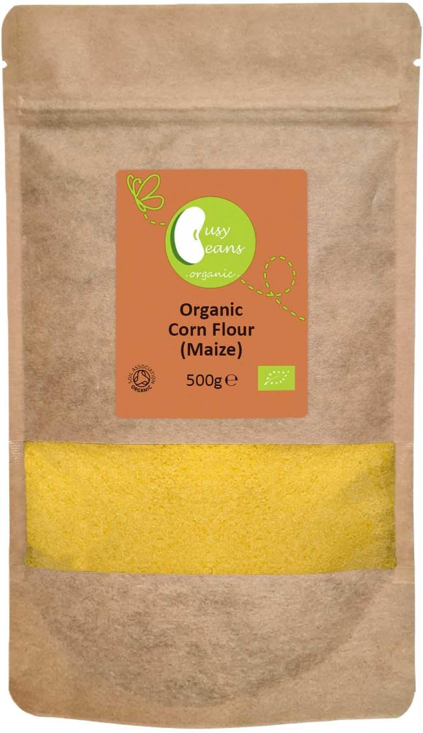Organic Corn Flour (500g) | Maize Flour | Gluten-Free | Fine Ground