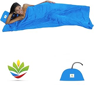 Hammock Bliss Sleep Sack - Travel and Camping Sleeping Sheet - Sleeping Bag Liner and Travel Pillow - Dream in Bliss