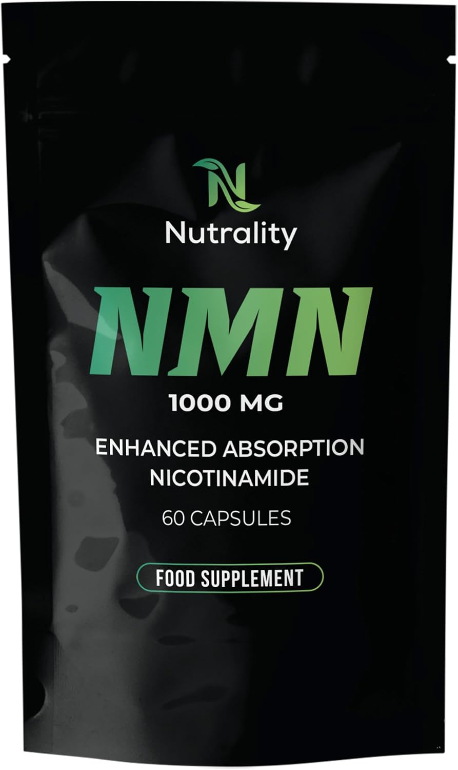 Nutrality NAD+ Nicotinamide 60 Capsules | High Strength NMN Supplements UK