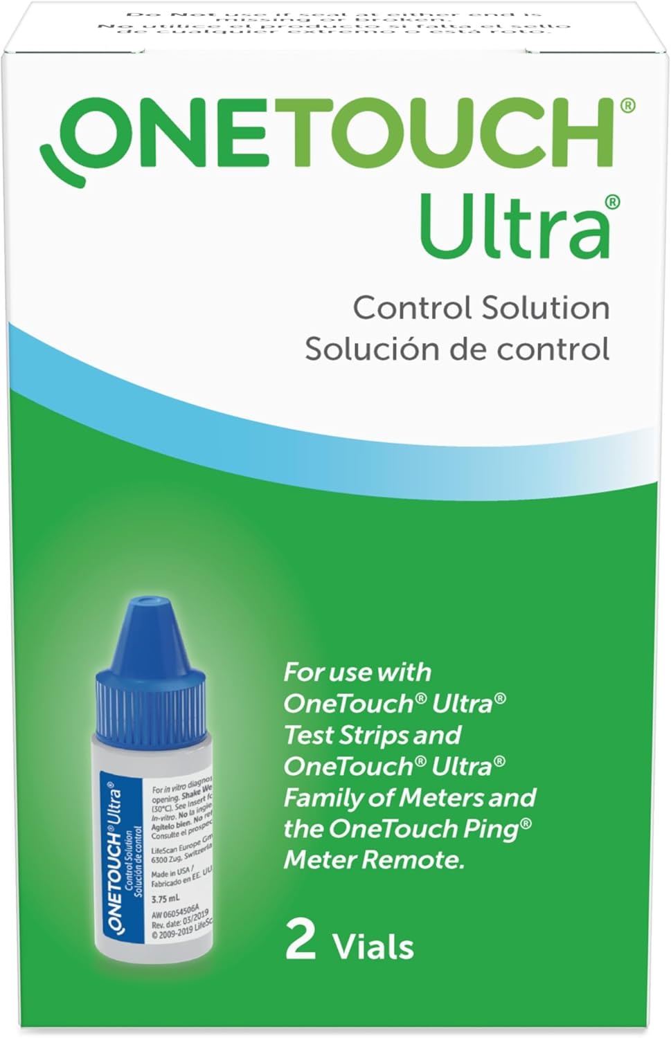 Lifescan 2 Vials Onetouch Ultra Control Solution