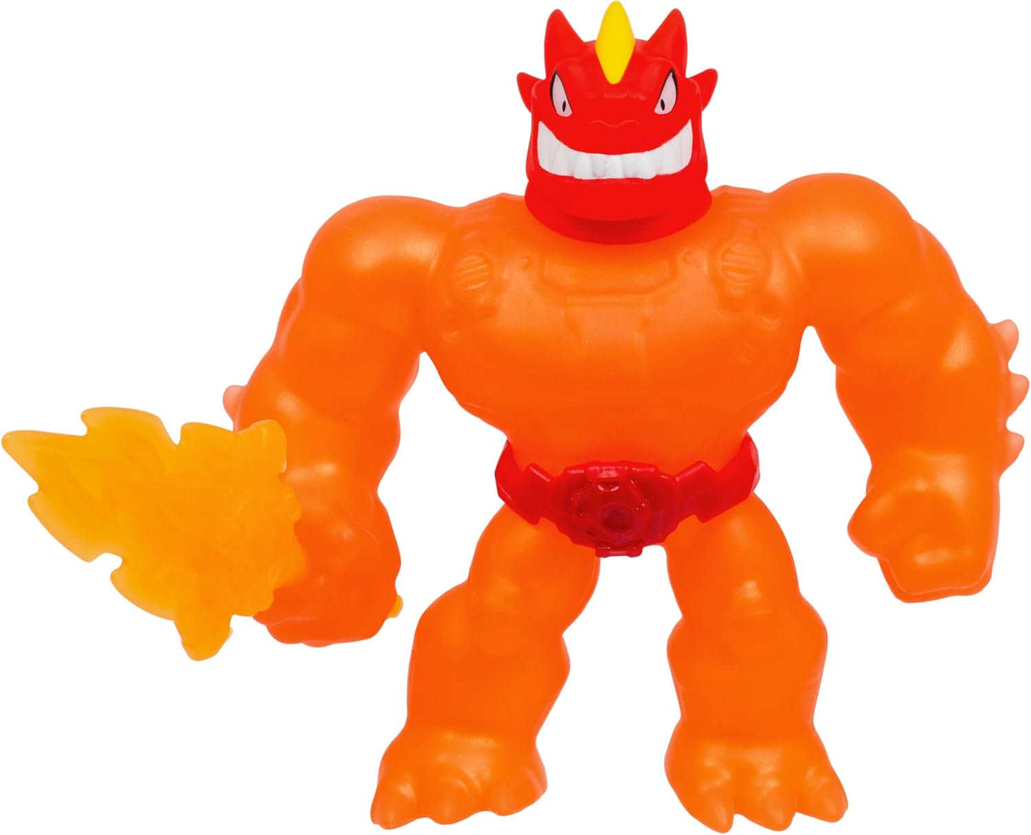Heroes of Goo Jit Zu Meteor Madness, Stretchy Battle Blazagon Collectible Action Figure, With Unique Scrunchy Goo Filling & Flame Sword