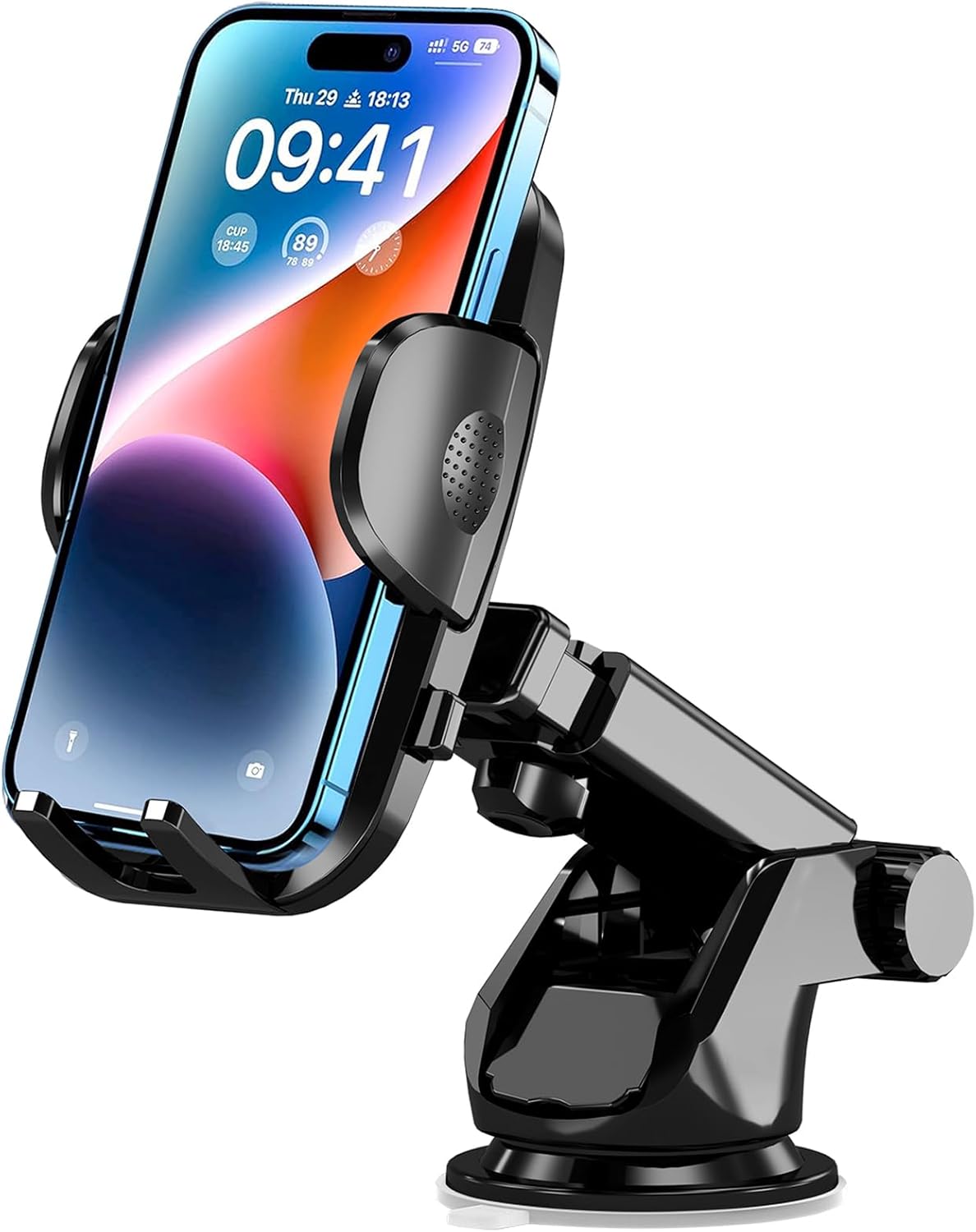 Besank Car Phone Holder [2025 Updated Military-Grade Suction] Phone Mount for Car Windscreen Compatible with iphone 16 Pro Max and All Smartphones