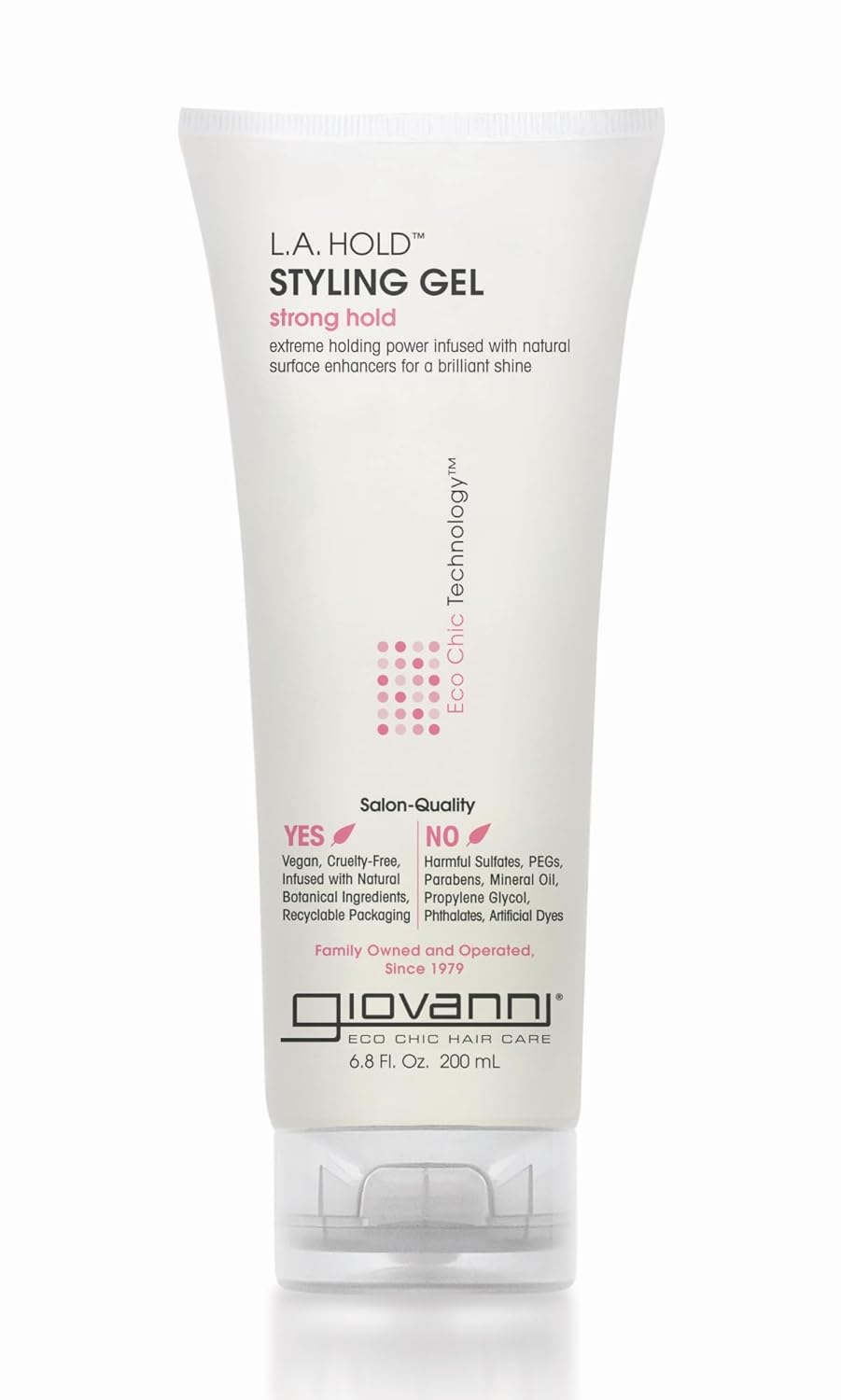 Giovanni 10008 L.A. Styling gel with organic ingredients, 201ml volume, of course