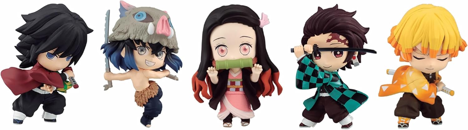 Bandai Chibi Masters Akaza Demon Slayer Figure | 8cm Akaza Anime Figure From Demon Slayer Anime And Manga | Collectable Anime Merch Figures Make Great Anime Gifts | Collect These Anime Figurines