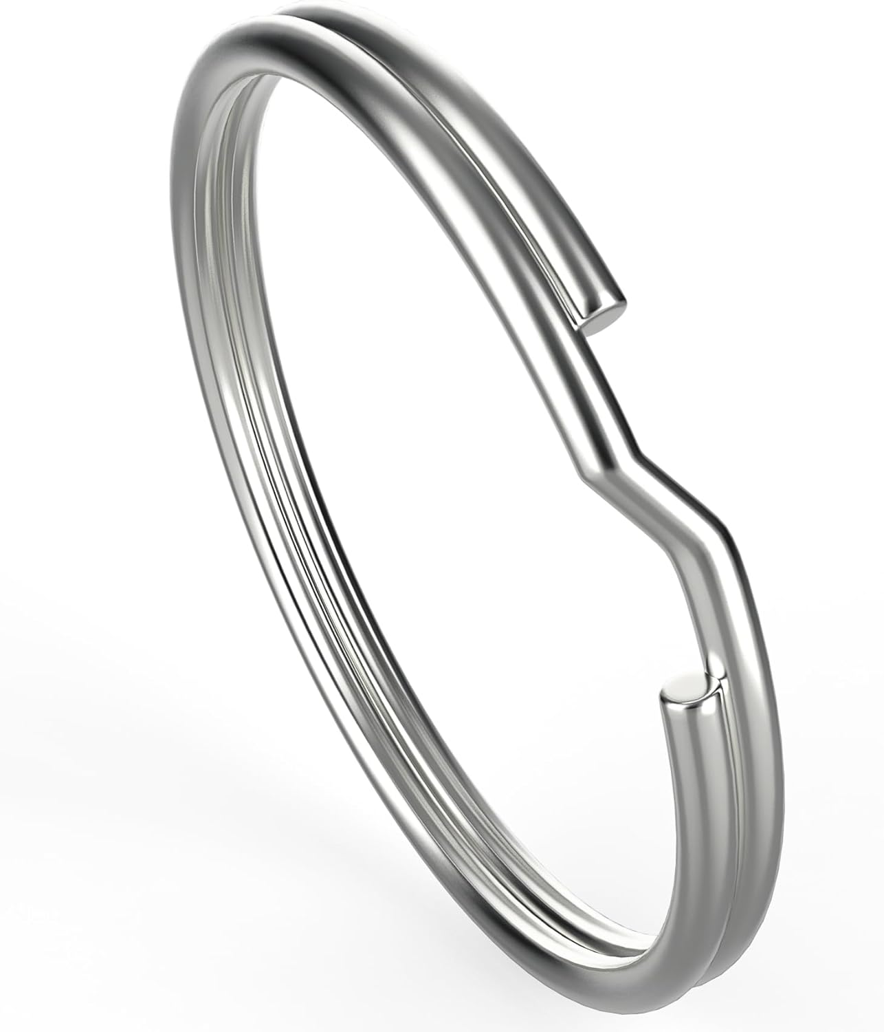 Key Ring/Key Chain, 50 Pack 3/4 inches 20mm Split Round Metal Silver Keyring for Home/Car/Outdoor/Arts/Lanyards/CraftsKeys Organization