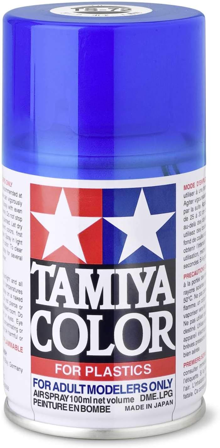 TAMIYA Spray Lacquer TS-72 Clear Blue TAM85072 Lacquer Primers & Paints