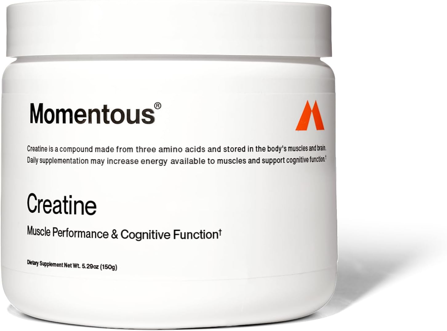 Momentous Creatine Monohydrate Powder - Creapure Creatine Powder - Supports Strength, Lean Muscle, & Recovery for Men & Women - NSF Certified for Sport - 5 g per Serving - 30 Servings