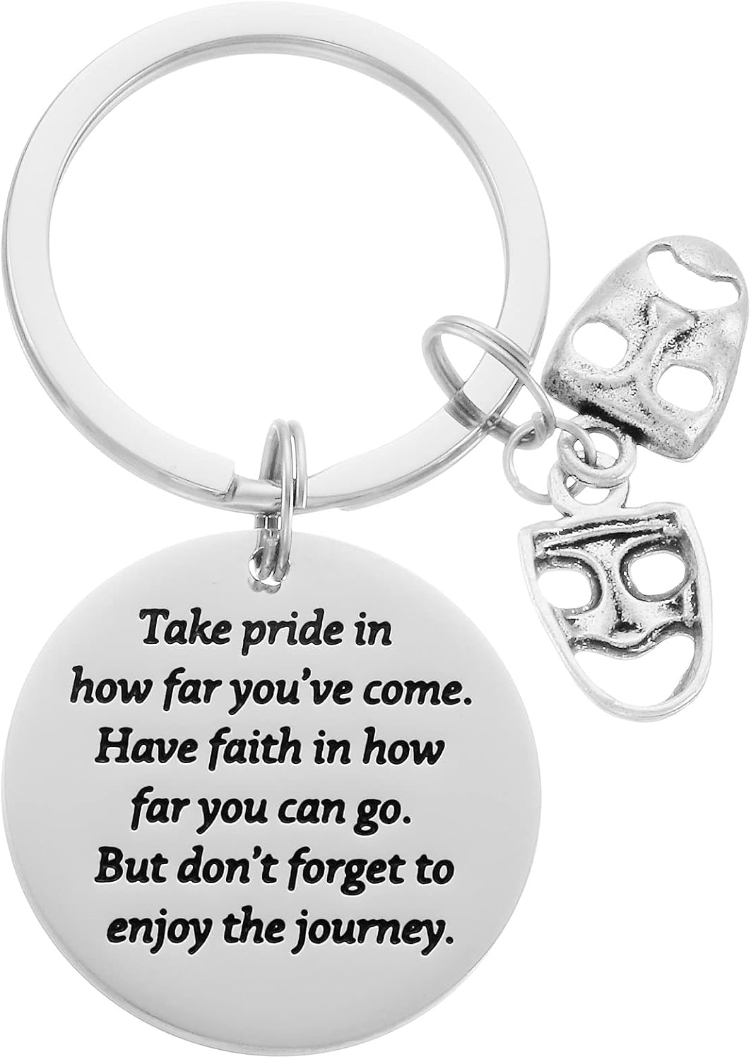 HUTIMY Drama Jewelry Theatre Gifts for Him Her Women Men Drama Student Graduation Drama Mask Keychain