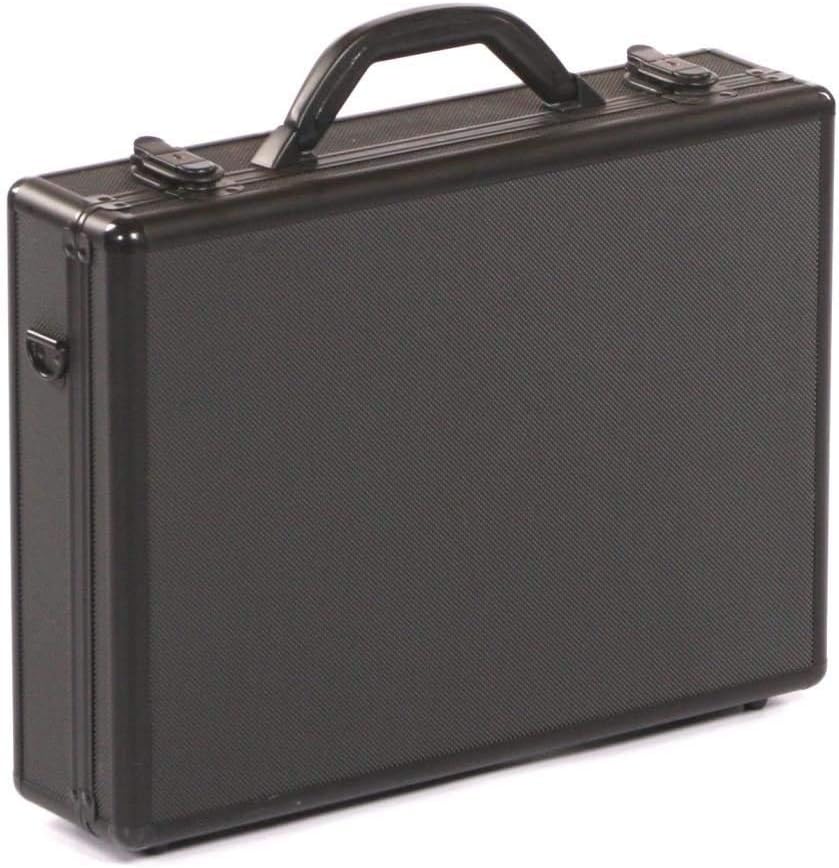 Executive Aluminium Business Laptop Flight Case Briefcase Storage Box Bag Black