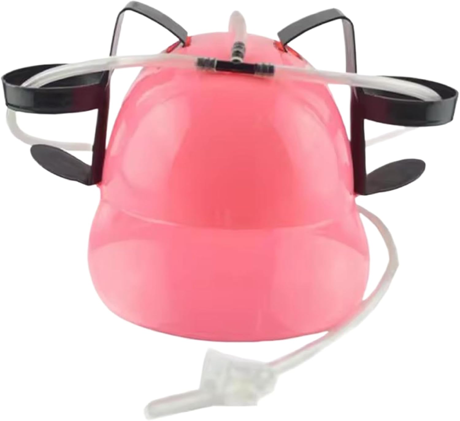 MOUNTTU Drinking Helmet Drinking Hat Beer Hat Creative Cute Fun Helmet for Beer and Soda Novelty Can Holder Drinker Cap with Straw for Home, Party