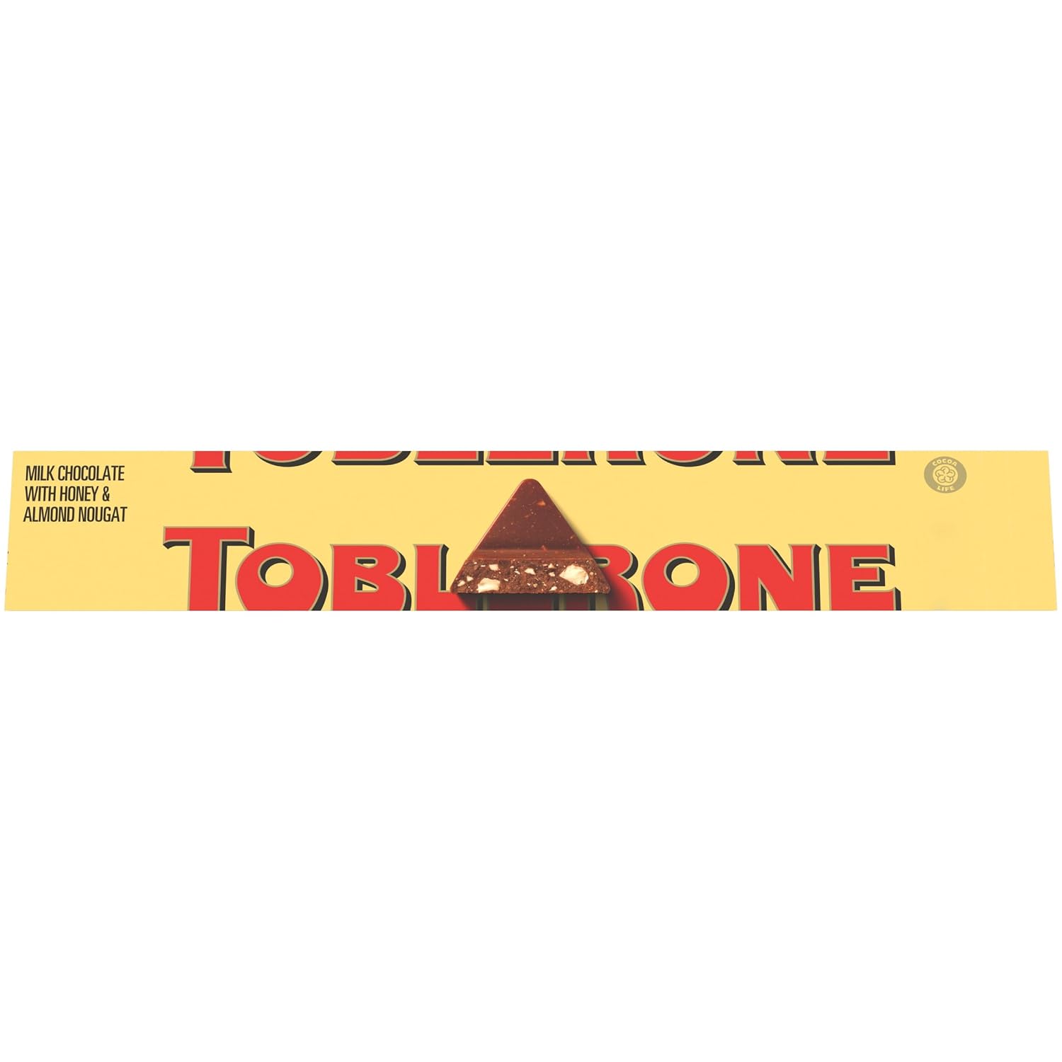 TOBLERONE Milk Chocolate Bar with Honey and Almond Nougat, 3.52 oz