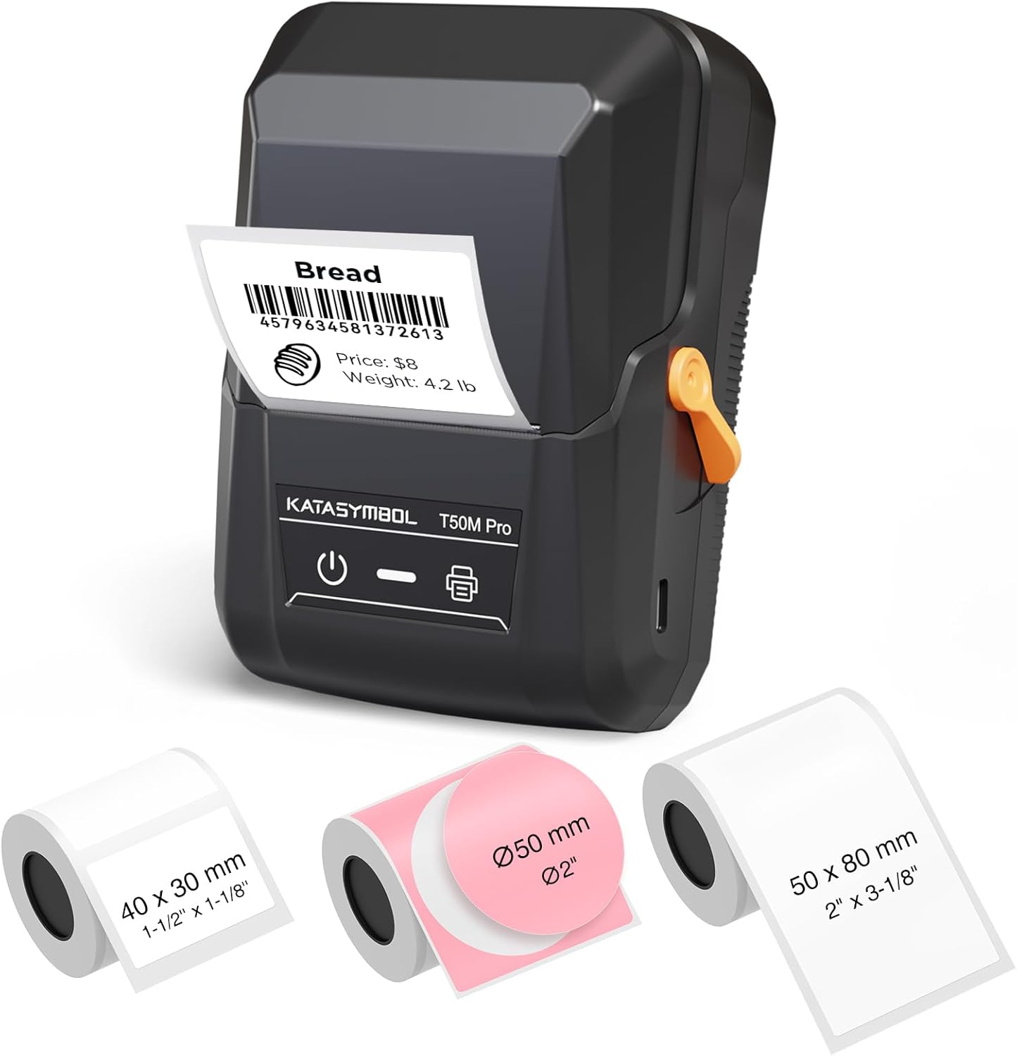 SUPVAN T50M Pro Bluetooth Label Maker Machine with 3 Tapes, Set 1