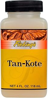 Fiebing's Tan-Kote - Leather Protector, Finisher & Sealer - Resin Based Top Coat for Natural Shine & Moisture Protection for Leathercraft, Boot, Belt