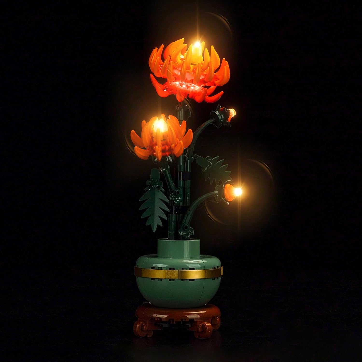 Light Compatible with Lego 10368 Chrysanthemums Botanical Collection - No Models Only Light, Lighting Accessories Compatible with Lego 10368 Chrysanthemum Icons Flowers