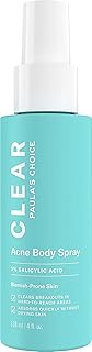 Paula's Choice CLEAR Back & Body Exfoliating Acne Spray, 2% BHA (Salicylic Acid) Treatment for Bacne, Blackheads & Blemishes, 4 Ounce