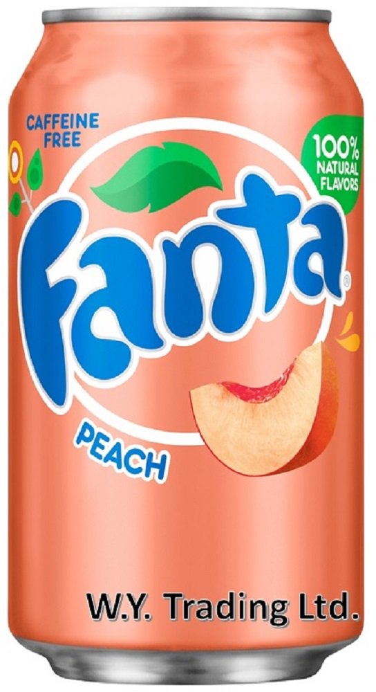 Fanta Peach Soda 355 ml Pack of 12
