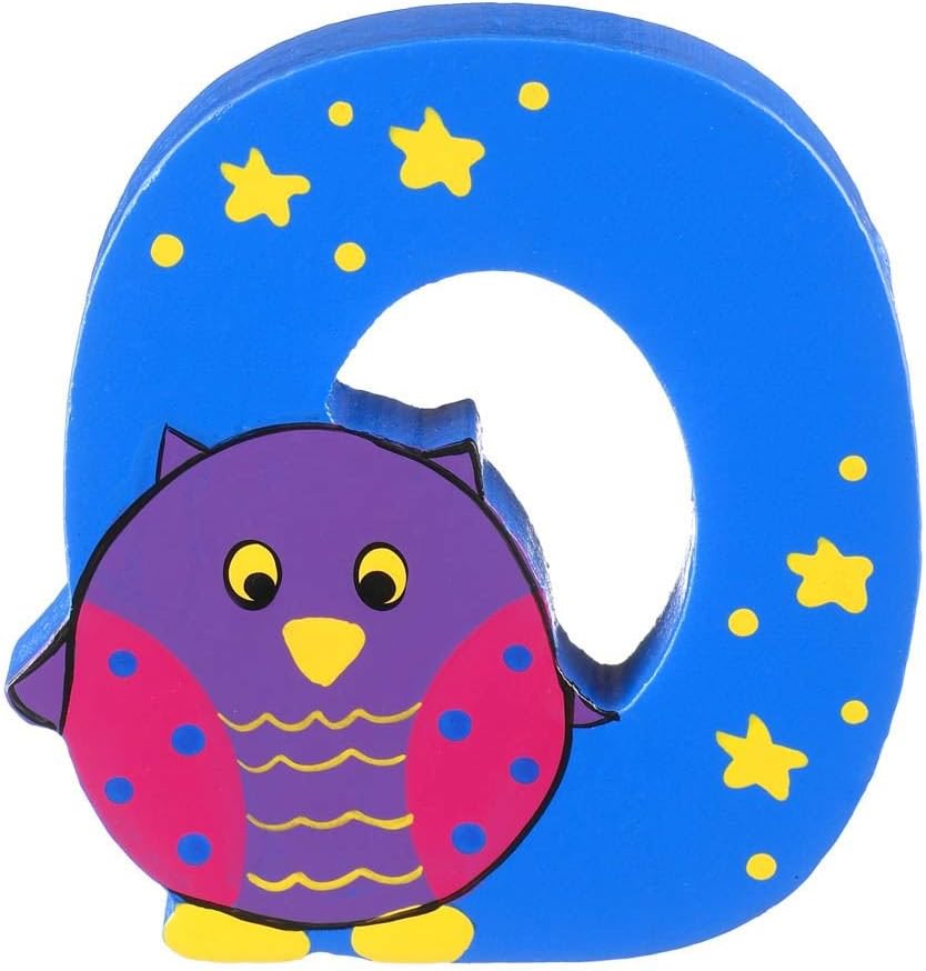 Wooden Letters by Orange Tree Toys, Letter O for Owl - Alphabet Animal Letters for Personalised Baby Name, Toy Box, Door, Wall Decorations - Animals Nursery Decor, Boys Girls Bedroom Accessories