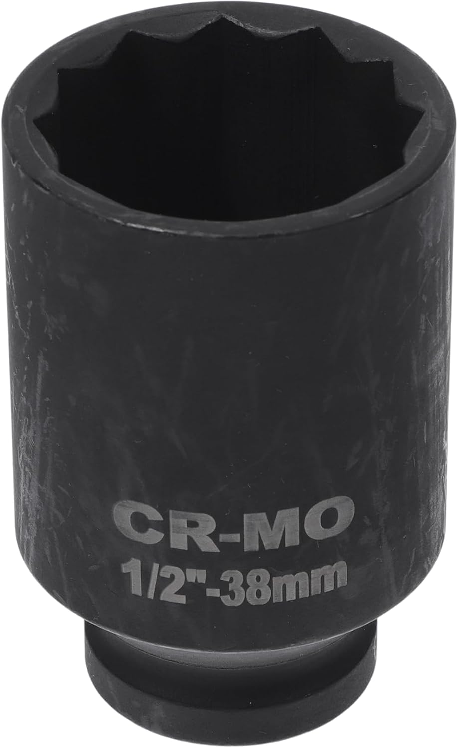 HEROFFIX 1 Pcs Impact Socket Durable Hardware Tool 78mm Black High Carbon Steel 12 Point 38mm for Car Motorcycle Dirtbike Repair 1/2 Inch Drive