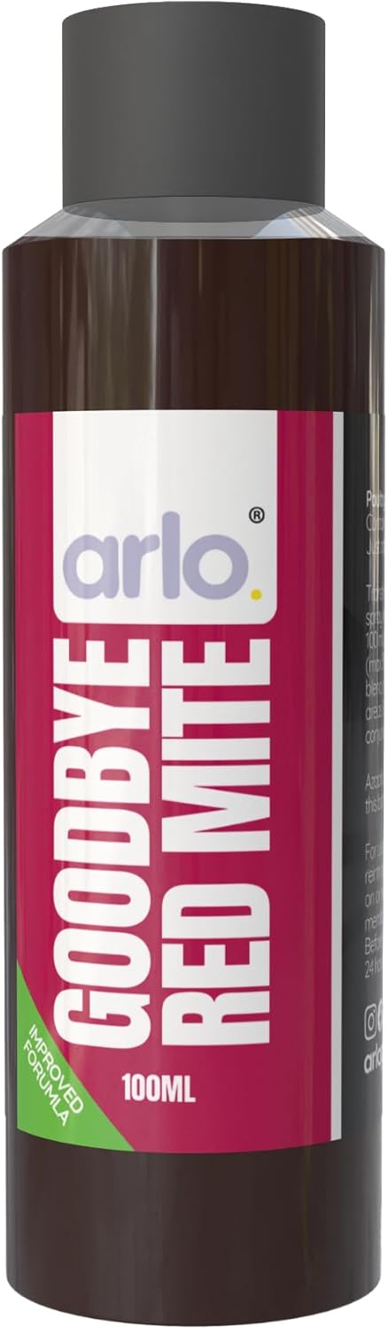 Goodbye Red Mite Spray Concentrate | Makes 1L of Spray – Mite & Pest Control for Poultry – Includes Azadirachta Indica Oil, Eucalyptus & Thymol – 100ml