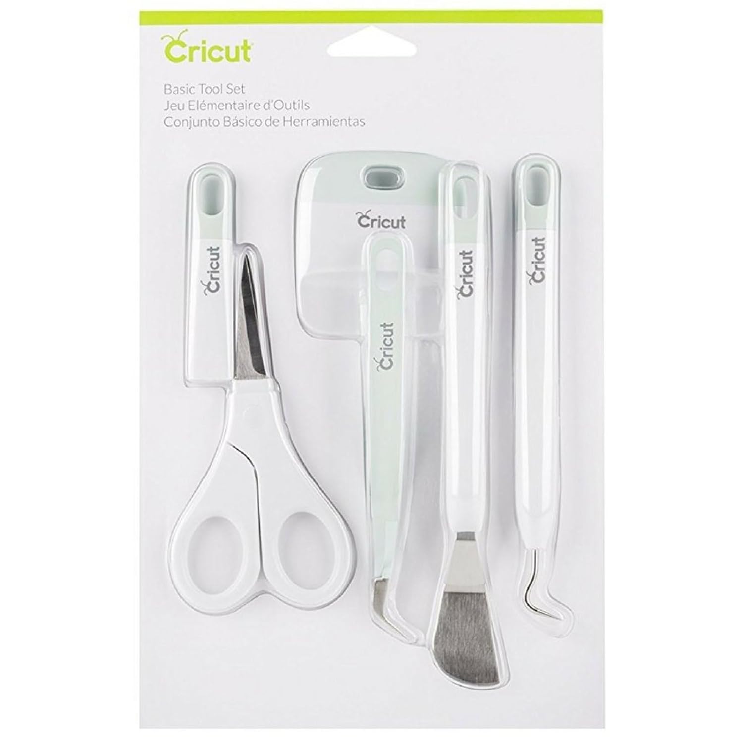 Cricut Basic Tool Set - 5-Piece Precision Tool Kit for Crafting and DIYs, Perfect for Vinyl, Paper & Iron-on Projects, Great Companion for Cricut Cutting Machines, Mint