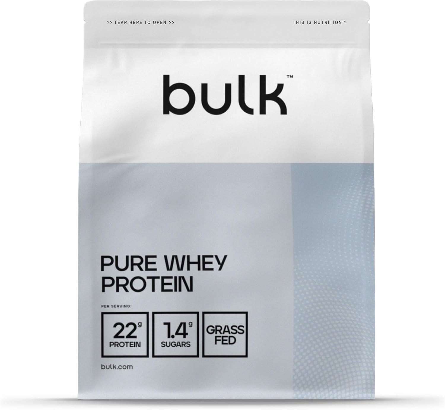 Bulk Pure Whey Protein Powder Shake, Vanilla, 1 kg, Packaging May Vary
