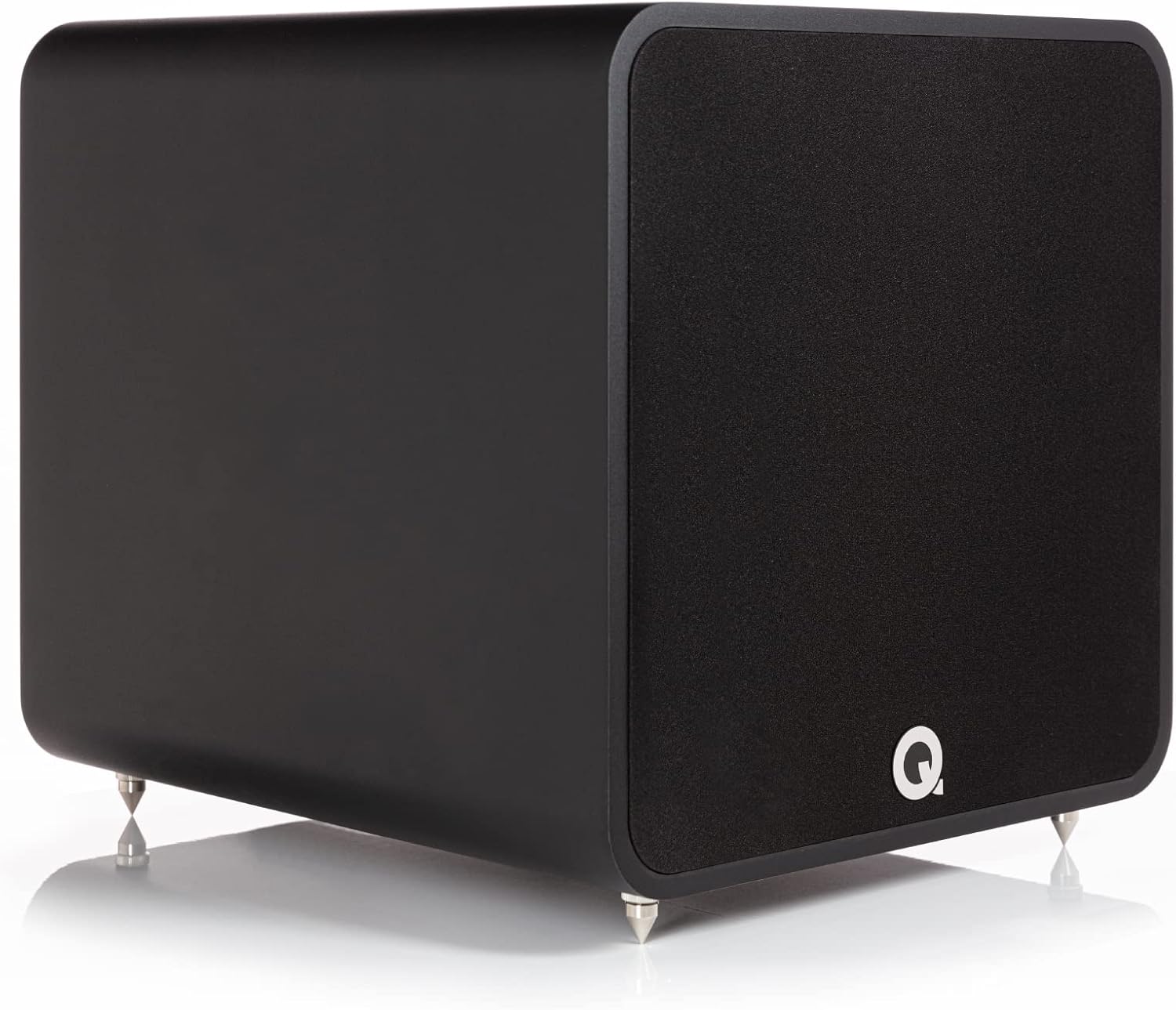 Q ACOUSTICS Q B12 Subwoofer Carbon Black - Featuring Infinite Baffle Enclosure, 12 Inch Driver, 220-watt Class D Amplifier, 50mm Voice Coil - Active Subwoofer for Hi Fi Music Systems