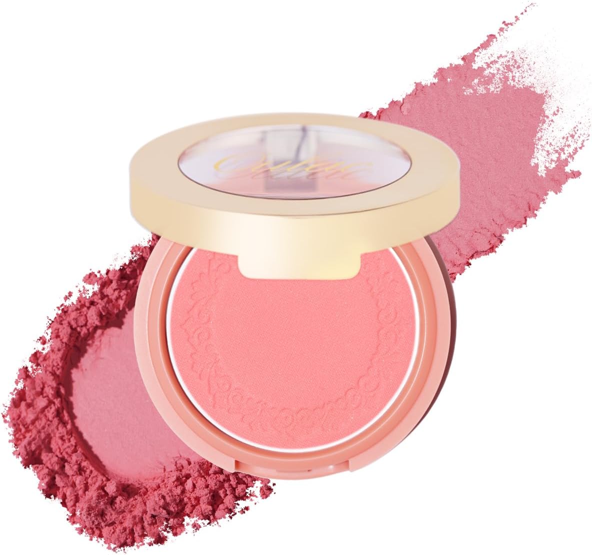 Oulac Pink Blushers for Cheeks Makeup,Fair Skin Blush, Mineral Powder Blush,Rich Colors, Buildable Blusher, Easy to Blend,Vegan,4,8g 13 Petal Blossom
