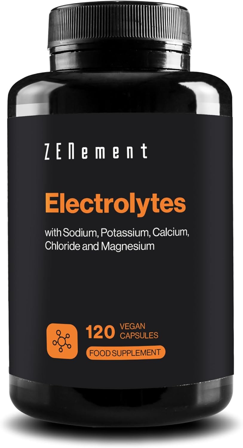 Electrolyte Complex - High Strength Capsules with Added Magnesium, Potassium & Calcium - Muscle Function and Electrolyte Balance - Keto Electrolytes - Suitable for Both Men & Women - Zenement