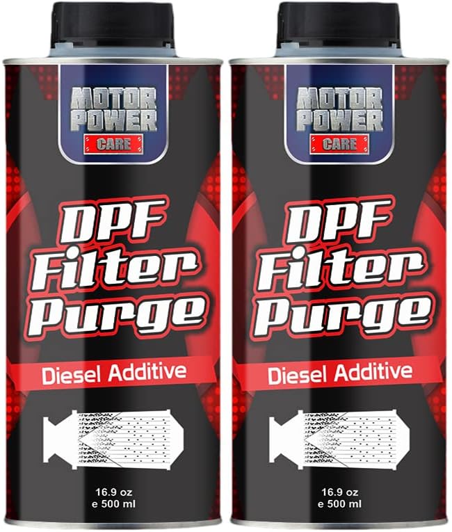2 bottles DPF Filter Purge: The Most Economical Way to Clean and Protect Your Diesel Particulate Filter, Diesel Additive, High Performance Helps Regeneration No Assembling 500ml 16.9 oz x 2