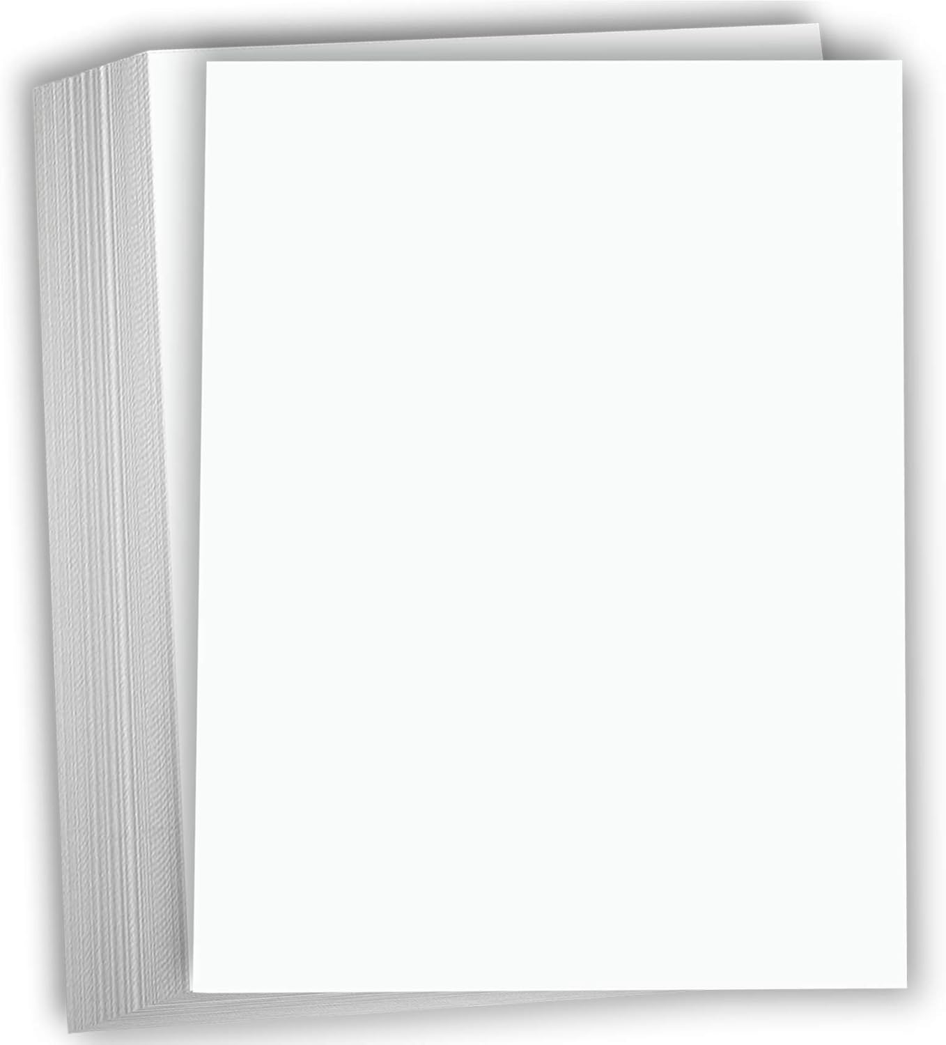 Hamilco White Cardstock Paper - 8 1/2 x 11" 65 lb Cover Card Stock (50 Pack)