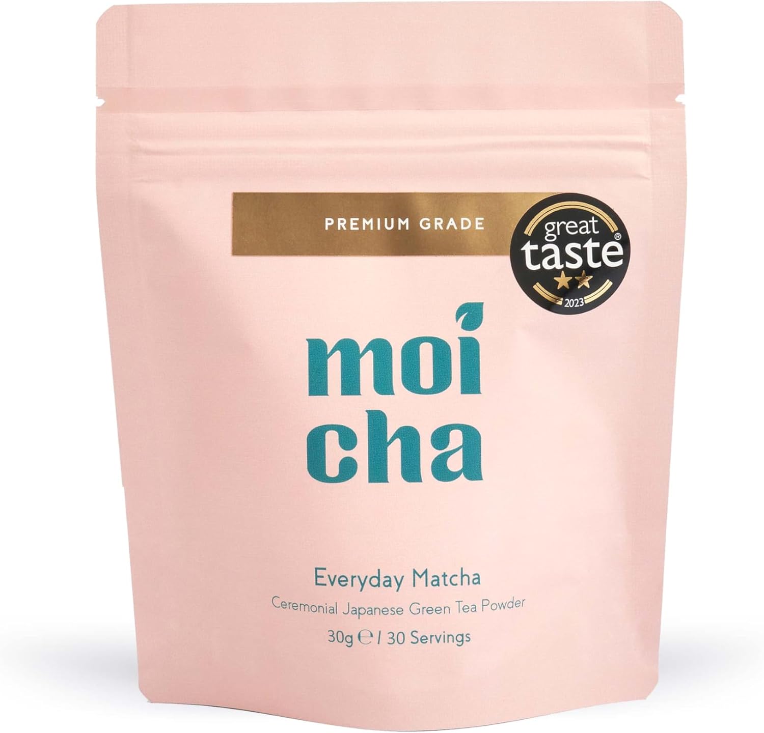 MOICHA Organic Japanese Matcha Green Tea Powder, 30g | Premium Ceremonial Grade | Single origin from Uji Japan | Enjoy in Matcha Latte or as a Tea