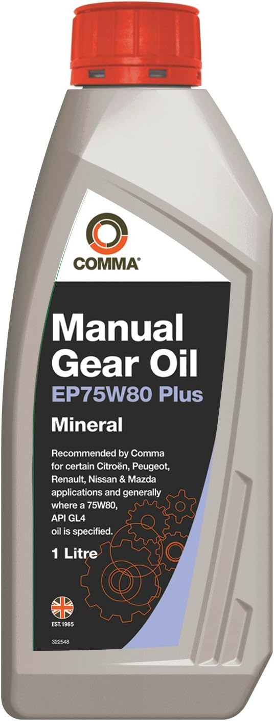 COSAN LUBRICANTS Comma EP75W80P1L Plus Manual Transmission Fluid