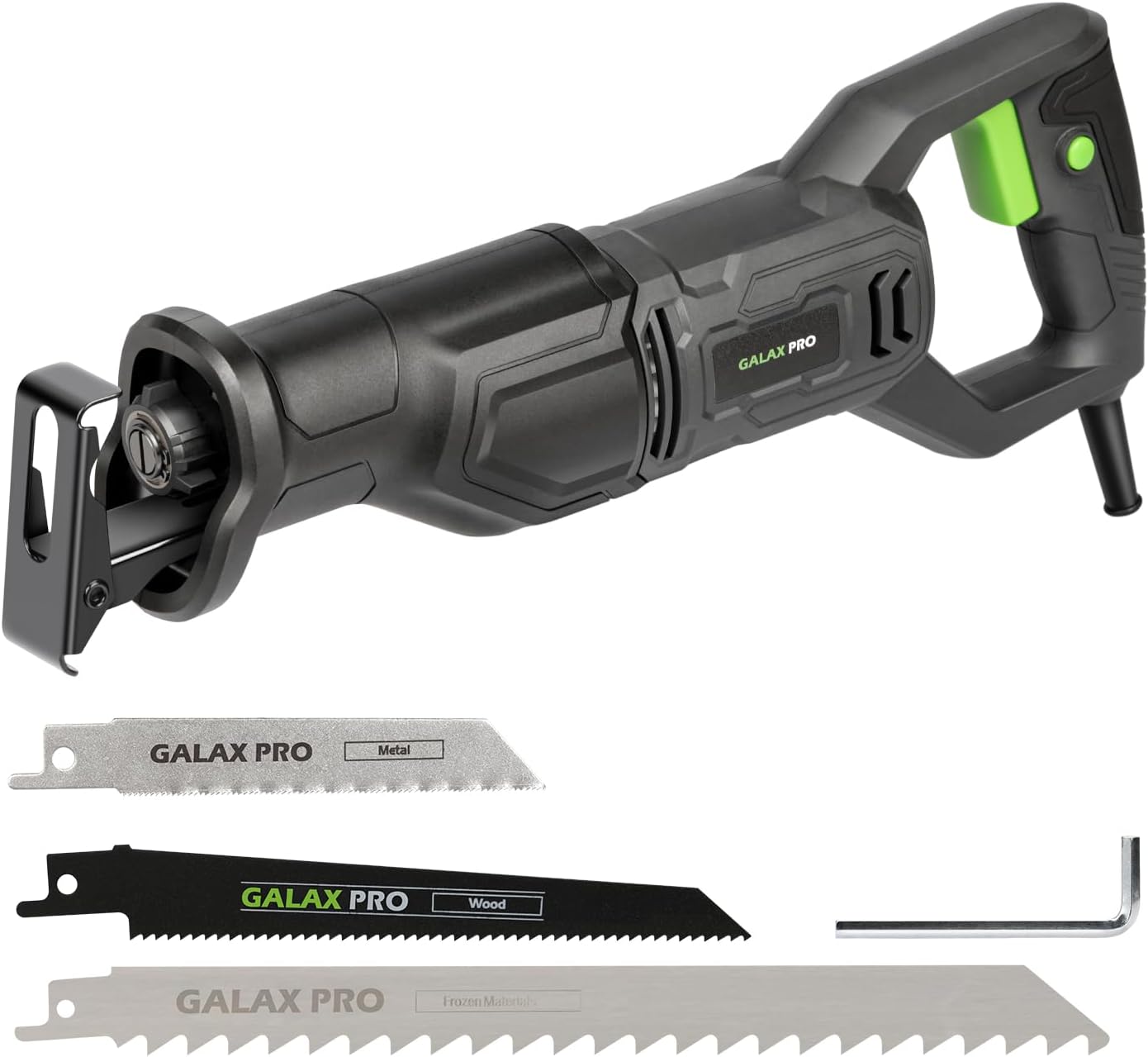 GALAX PRO 710W Reciprocating Saw with 3000 SPM Variable Speed, for Precision Cuts in Wood, Metal, and More,Tool-Free Blade Change