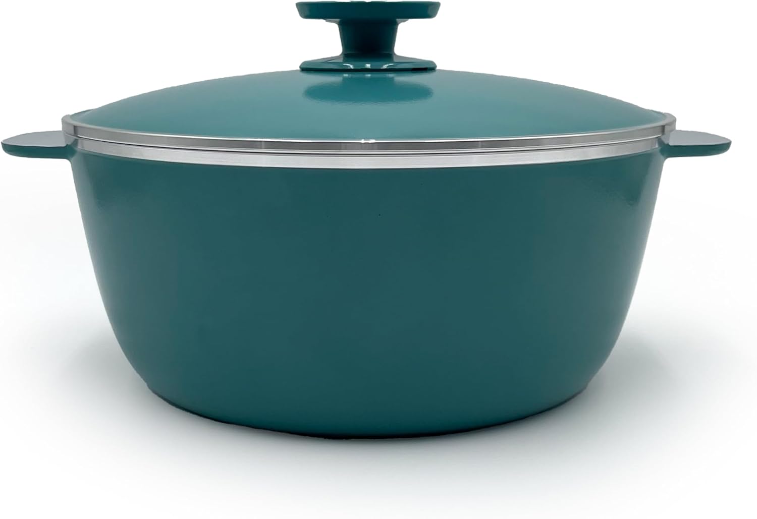 Essen 4524 Aqua Dutch Oven - Contemporary Line - Cast Aluminum with Nova Trimium Nonstick Coating - Ideal for 4-5 Servings - Even and Healthy Cooking - Argentinian brand Essen now in the United States. (Aqua)